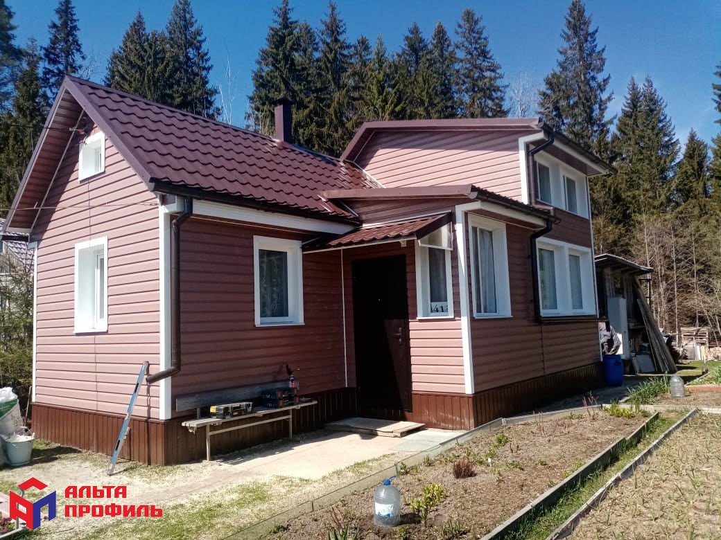 КАНАДА ПЛЮС Акриловый сайдинг | Премиум, Красно-коричневый - 3,66м