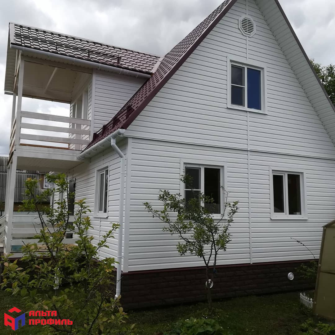 Планка "софит" белая Т-19 - 3м.