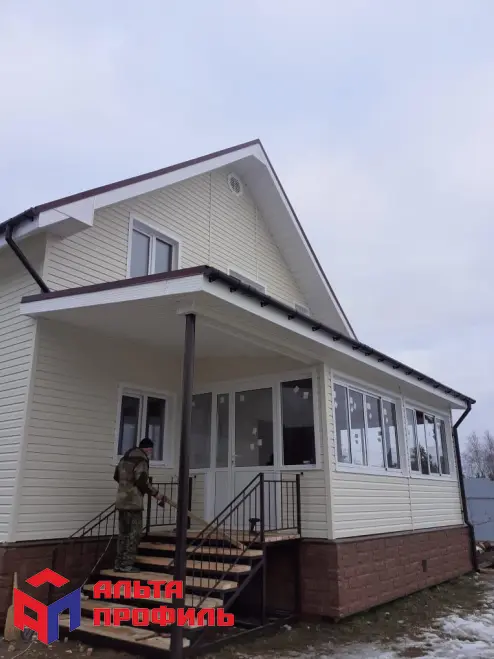 Планка "софит" белая Т-19 - 3м.