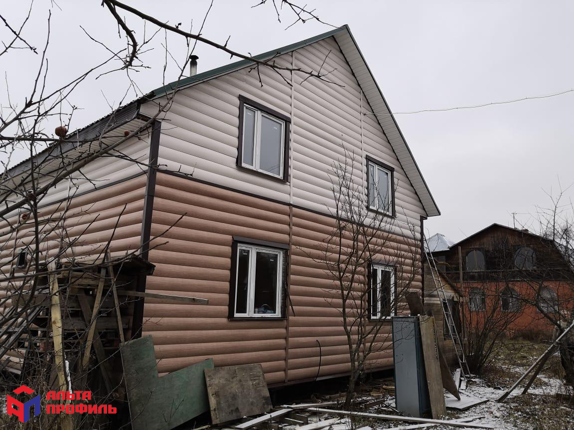 БЛОКХАУС Виниловый сайдинг | Люкс, Ясень ВН-01 3100х200мм