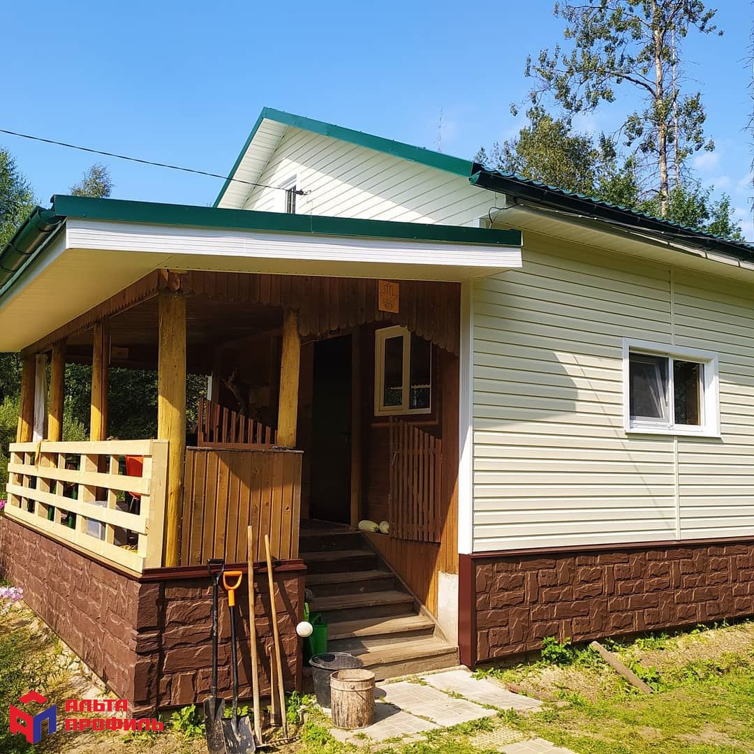 Планка "софит" белая Т-19 - 3м.