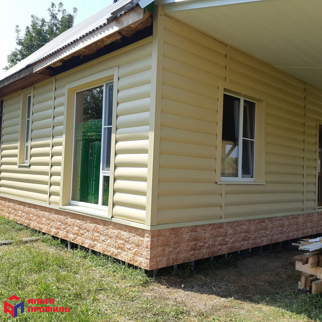 БЛОКХАУС Виниловый сайдинг | Престиж, Золотистый ВН-02 3100х320мм