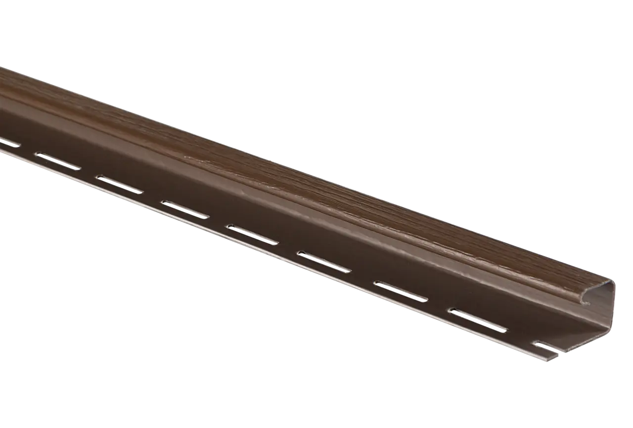Планка "J - trim" Орех тёмный Т-15 - 3,00м
