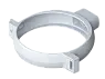 Хомут трубы, ПВХ, серия Элит, цвет Белый